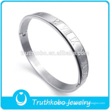 BA0001 Wholesale Bangle Bracelet - Jewelry Stainless Steel Men's Bracelets Silver Bangles Roman bracelet